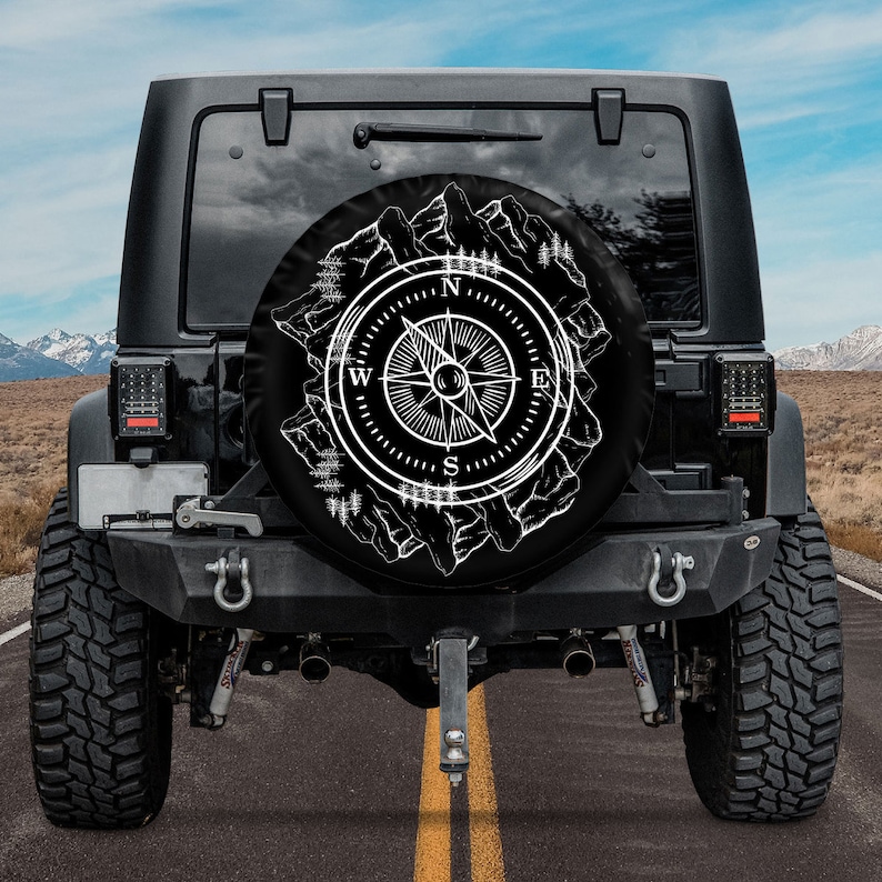 Phone Cases Websites - Mountain Adventure Awaits Compass Spare Tire