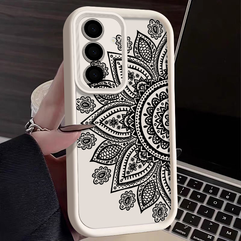 Phone Cases Galaxy A17 - Retro Flower Totem Pattern Case For