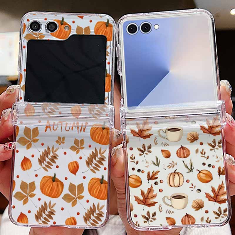 Phone Cases Z Fold 7 - Autumn Maple Leaf Pattern Phone Case
