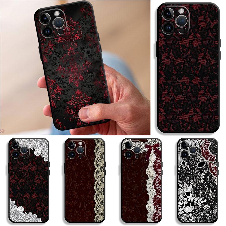 Phone Cases Xs Iphone - Black And Red Sexy Lace Phone