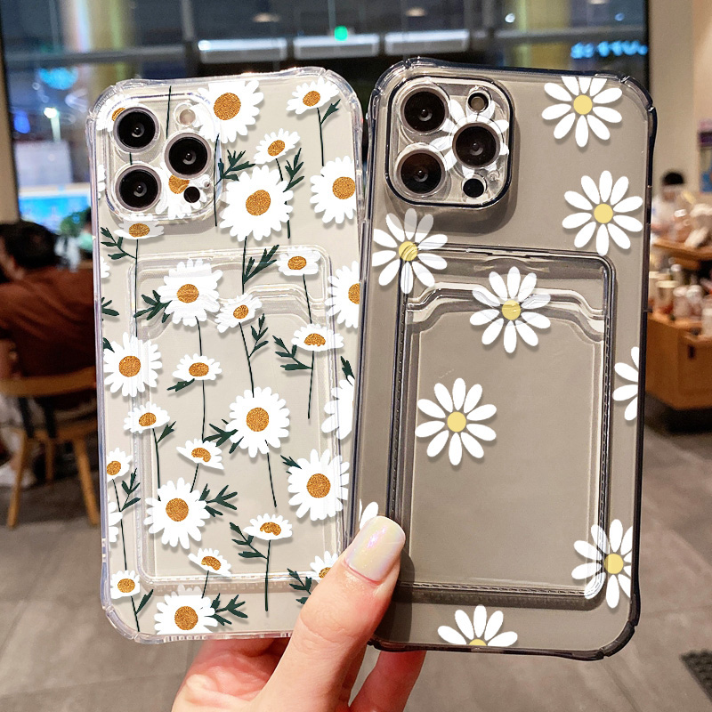 Phone Cases With Wallet - Daisy Flower Phone Case For iPhone