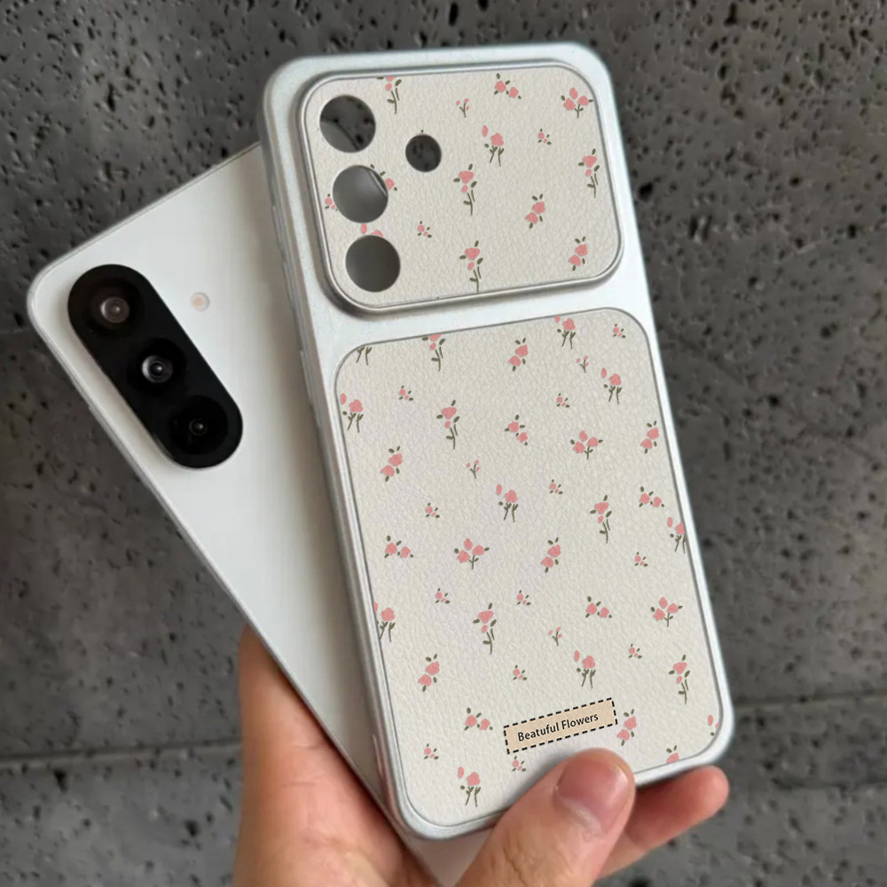 Phone Cases With Camera Cover - Camera Window Fower Phone Case For