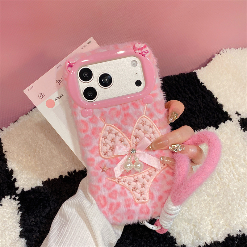 Phone Cases Iphone 17 Pro Max - Luxury Leopard Print Bikini Pattern Plush