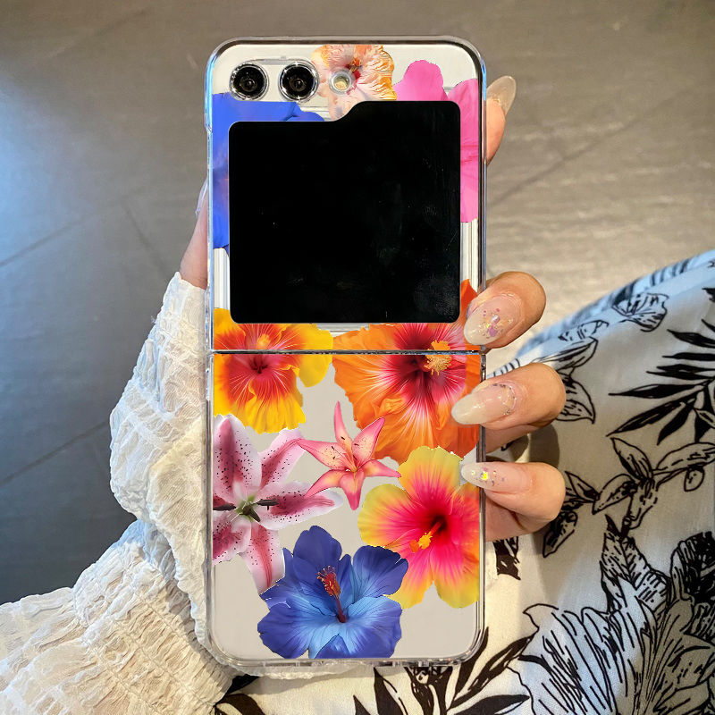 Phone Cases Z Fold 7 - Realistic Floral Print Phone Case For