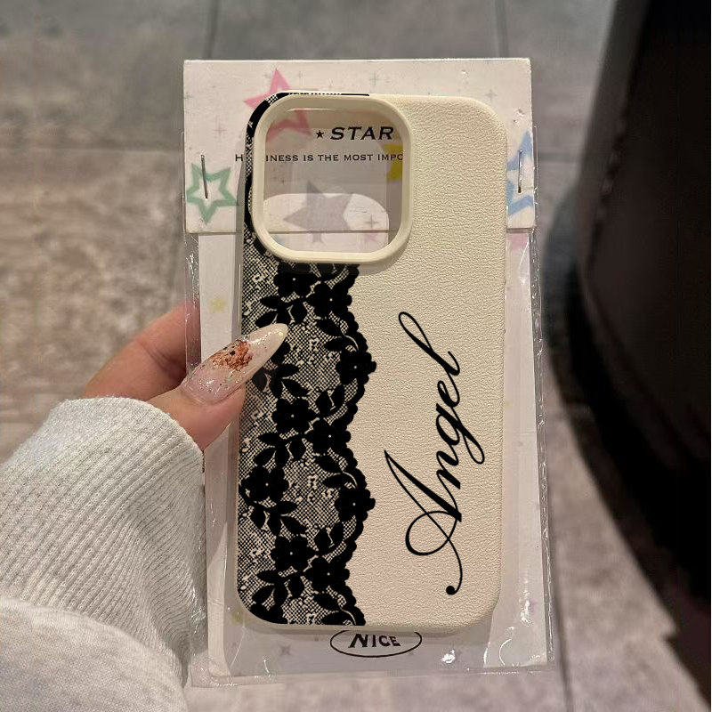 Phone Cases Vogue - Vogue Black Lace English Phone Case