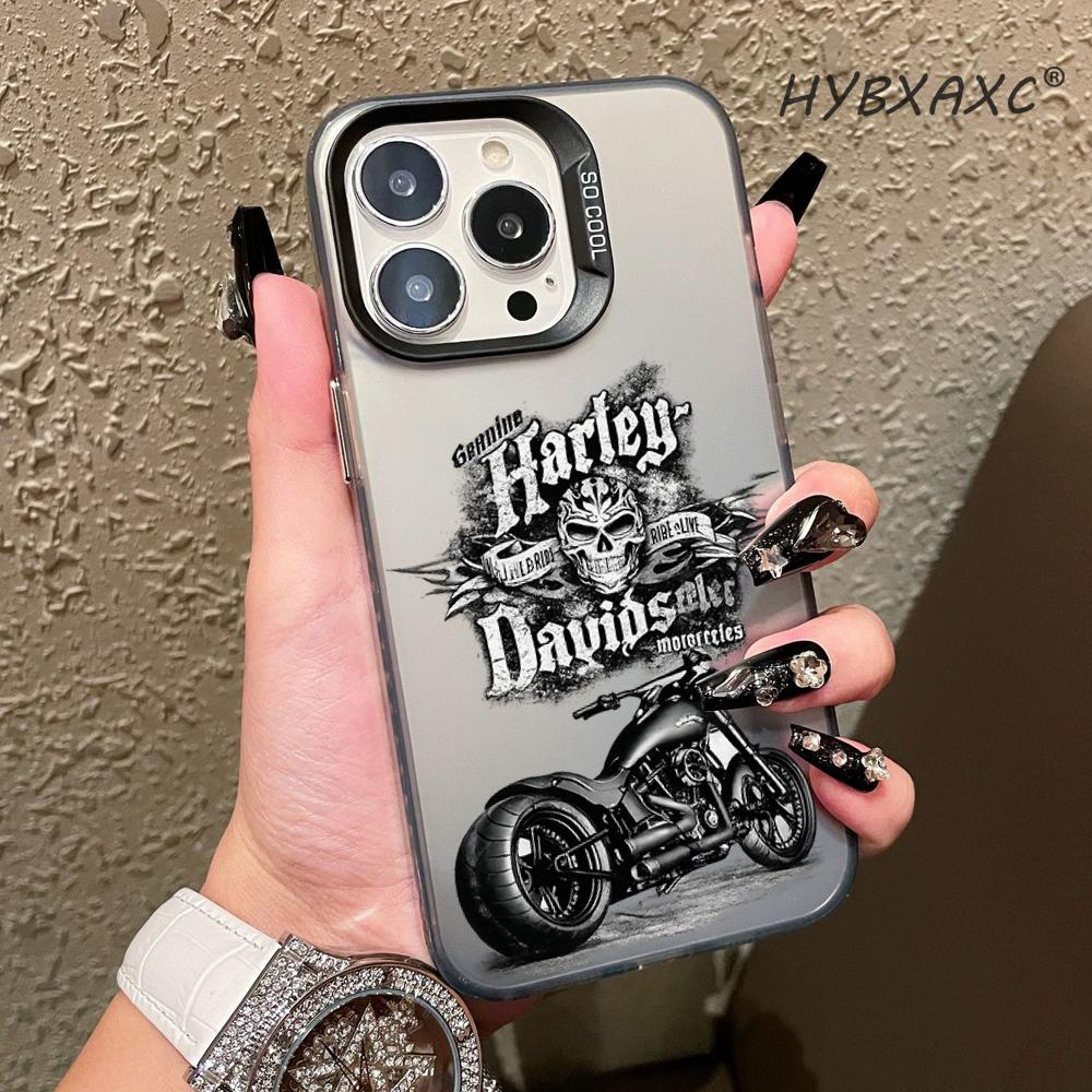 Phone Cases H&M - HYBXAXC Gothic H-harley Skull Motorcycle Design