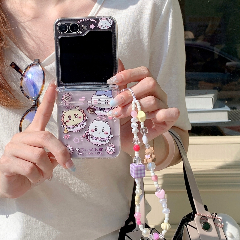 Phone Cases With Wallet - Cute Cartoon Anime Chiikawa Usagi Hachiware