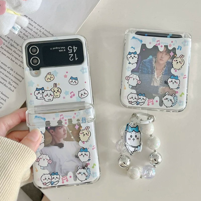 Phone Cases With Wallet - Cute Cartoon Japan Anime Chiikawa Card