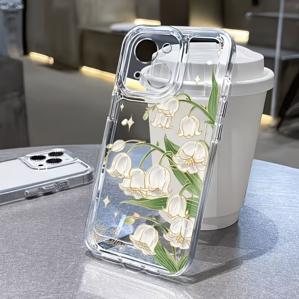 Phone Cases With Camera Cover - Vintage Lily of the Valley Phone