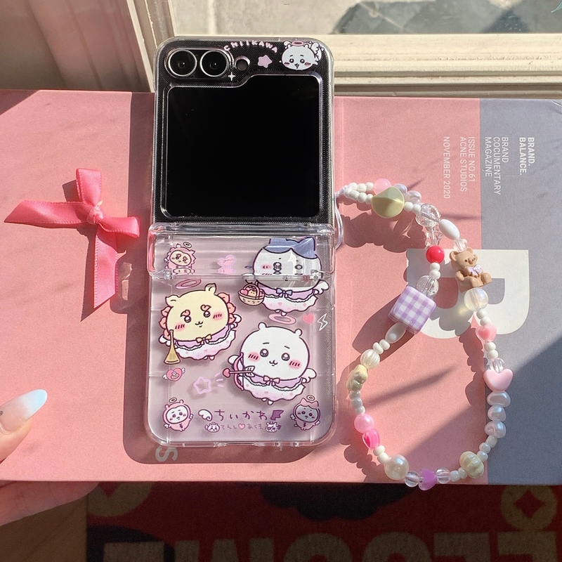Phone Cases With Wallet - Cute Cartoon Anime Chiikawa Usagi Hachiware