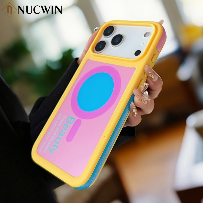 Phone Cases Vogue - Fashionable Creative Color Clash Magnetic Case