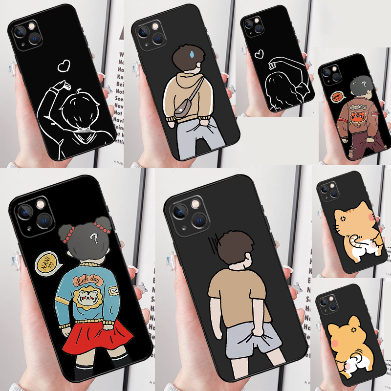 Cartoon Couple Love Boy Girl P - Phone Cases Xr Boys ulasan dan harga