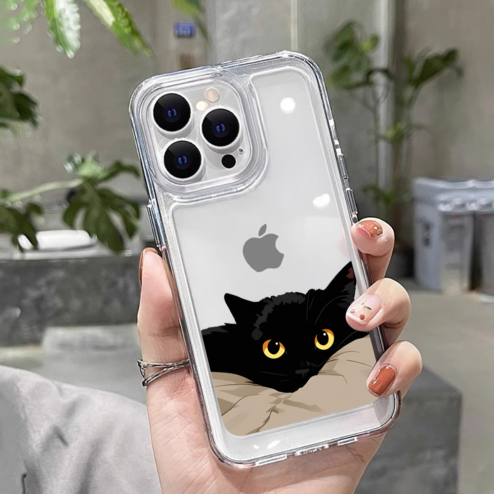 Black Cat Funny Couple Fashion - Phone Cases Funny ulasan dan harga