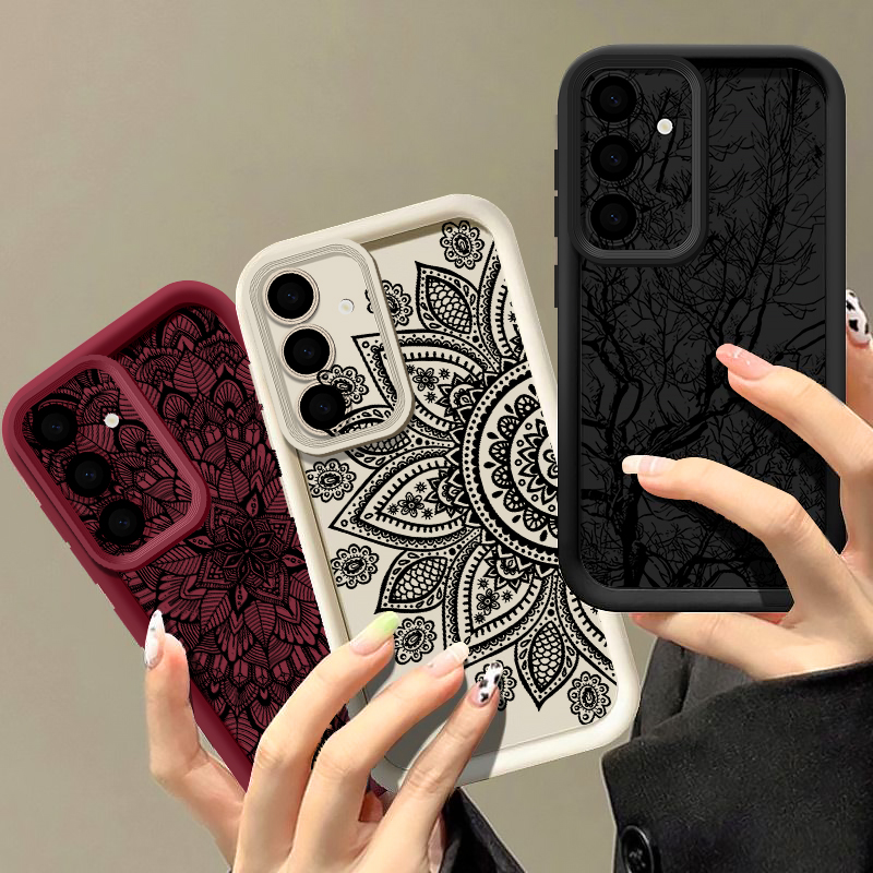 Retro Flower Totem Pattern Cas - Phone Cases Galaxy A17 ulasan dan harga