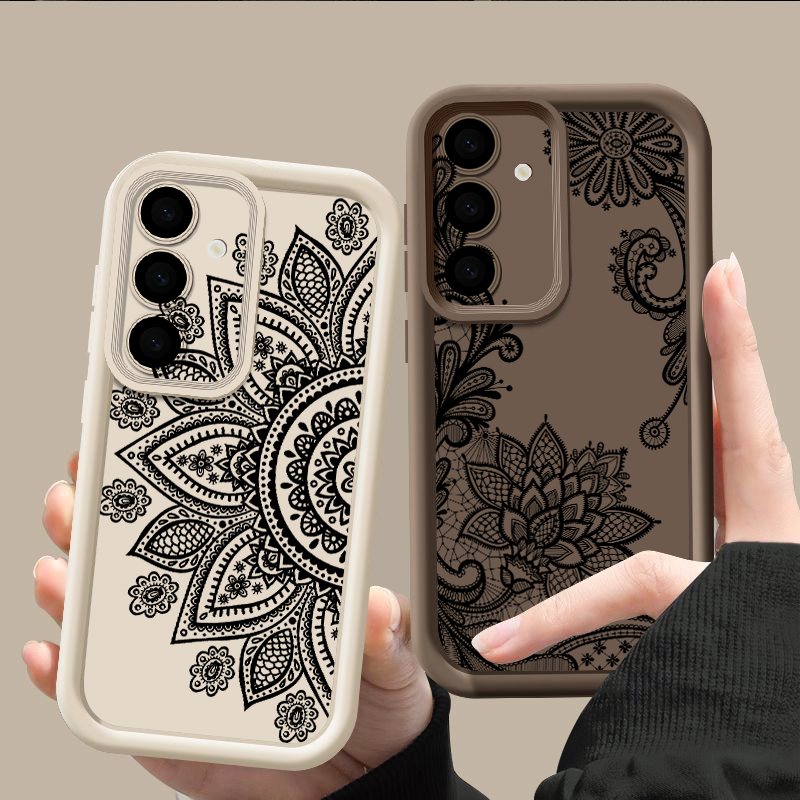 Retro Flower Totem Pattern Cas - Phone Cases Galaxy A17 ulasan dan harga