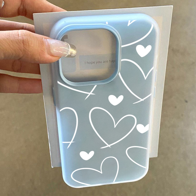 Stylish White Love Heart Phone - Phone Cases Galaxy A17 ulasan dan harga