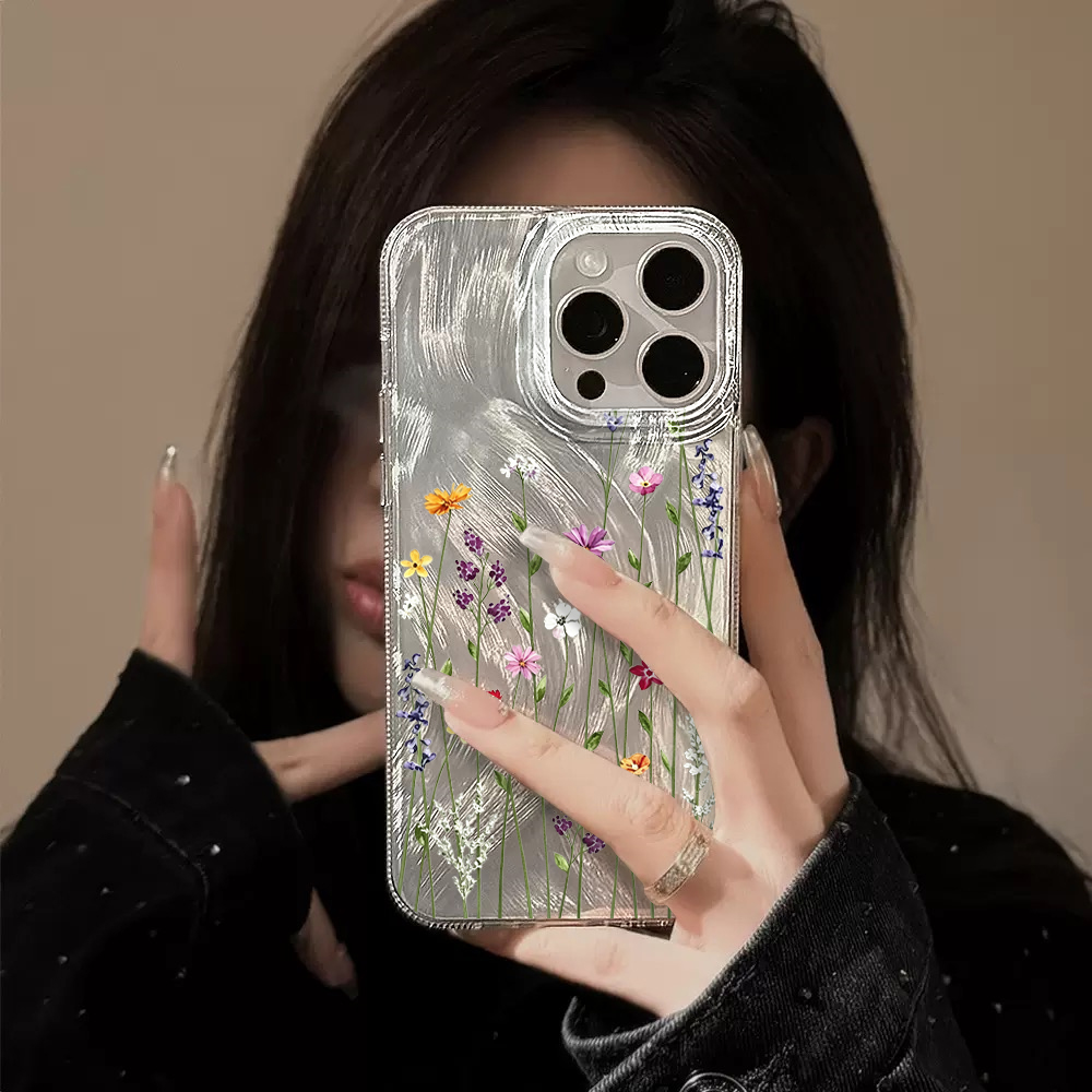 Clear Wildflower Feather Textu - Phone Cases Wildflower ulasan dan harga