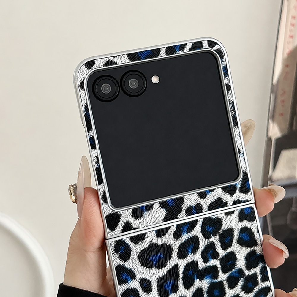 Leopard Print Folding Flip Pho - Phone Cases With Camera Cover ulasan dan harga