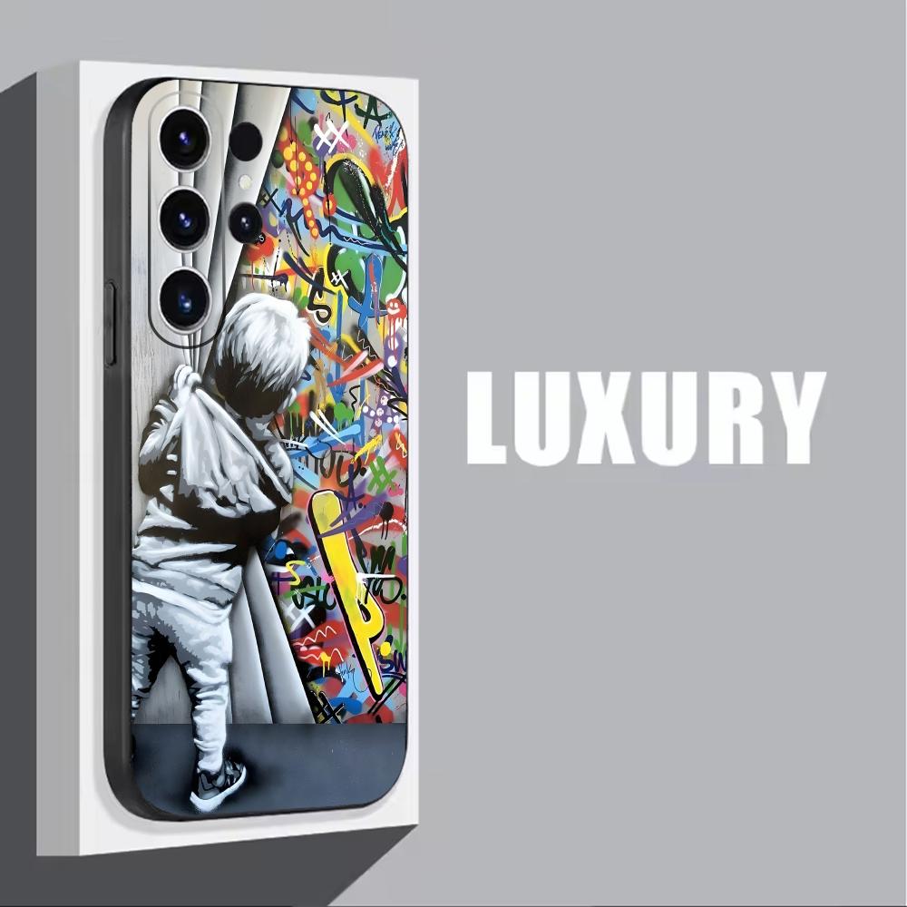 Banksy Graffiti Art  Phone Cas - Phone Cases Samsung S25 Ultra ulasan dan harga