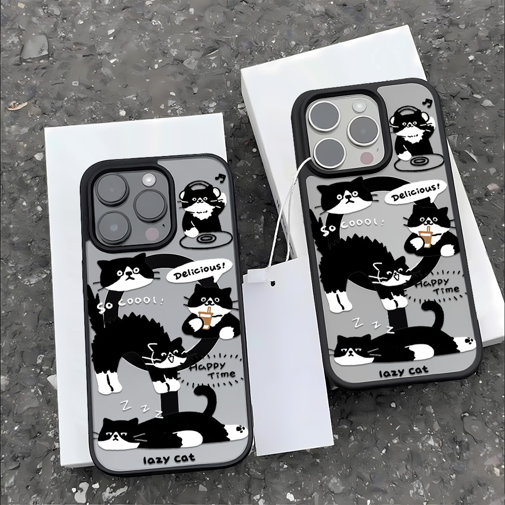 Funny Black Cat Wireless Charg - Phone Cases Funny ulasan dan harga