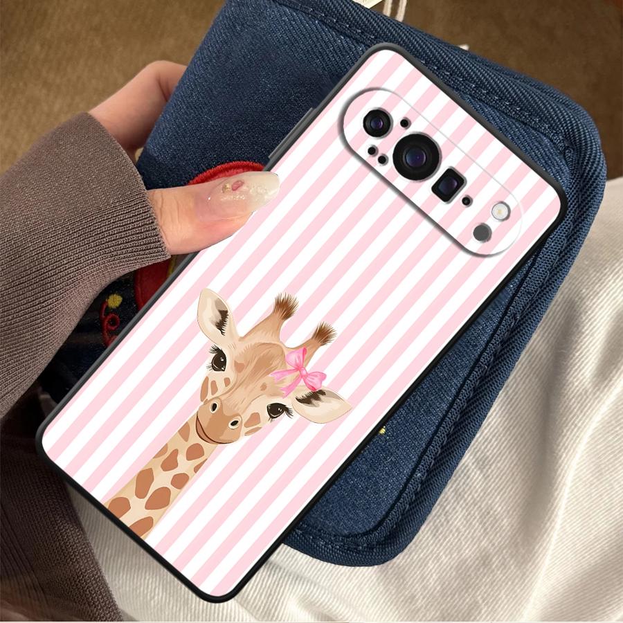 Cartoon Giraffe Funda Phone Co - Phone Cases Pixel 10 ulasan dan harga