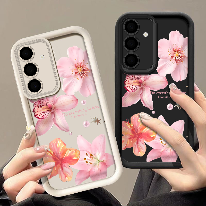 Pink Flowers Phone Case For Sa - Phone Cases Galaxy A17 ulasan dan harga