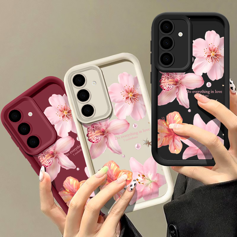 Pink Flowers Phone Case For Sa - Phone Cases Galaxy A17 ulasan dan harga