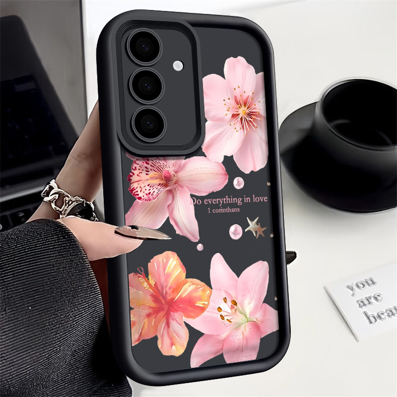Pink Flowers Phone Case For Sa - Phone Cases Galaxy A17 ulasan dan harga
