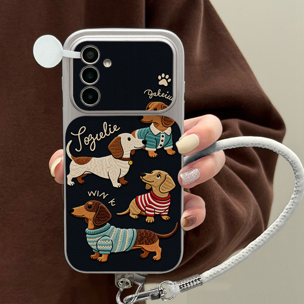Cartoon Dachshund Phone Case F - Phone Cases With Camera Cover ulasan dan harga