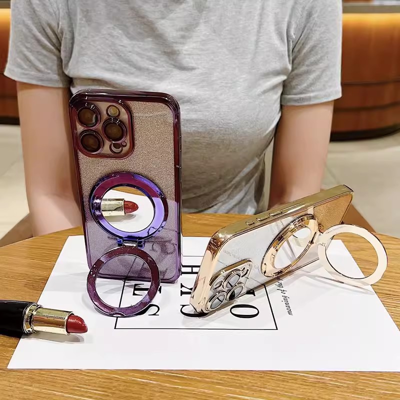 Glitter Mirror Bracket Phone C - Phone Cases Vogue ulasan dan harga