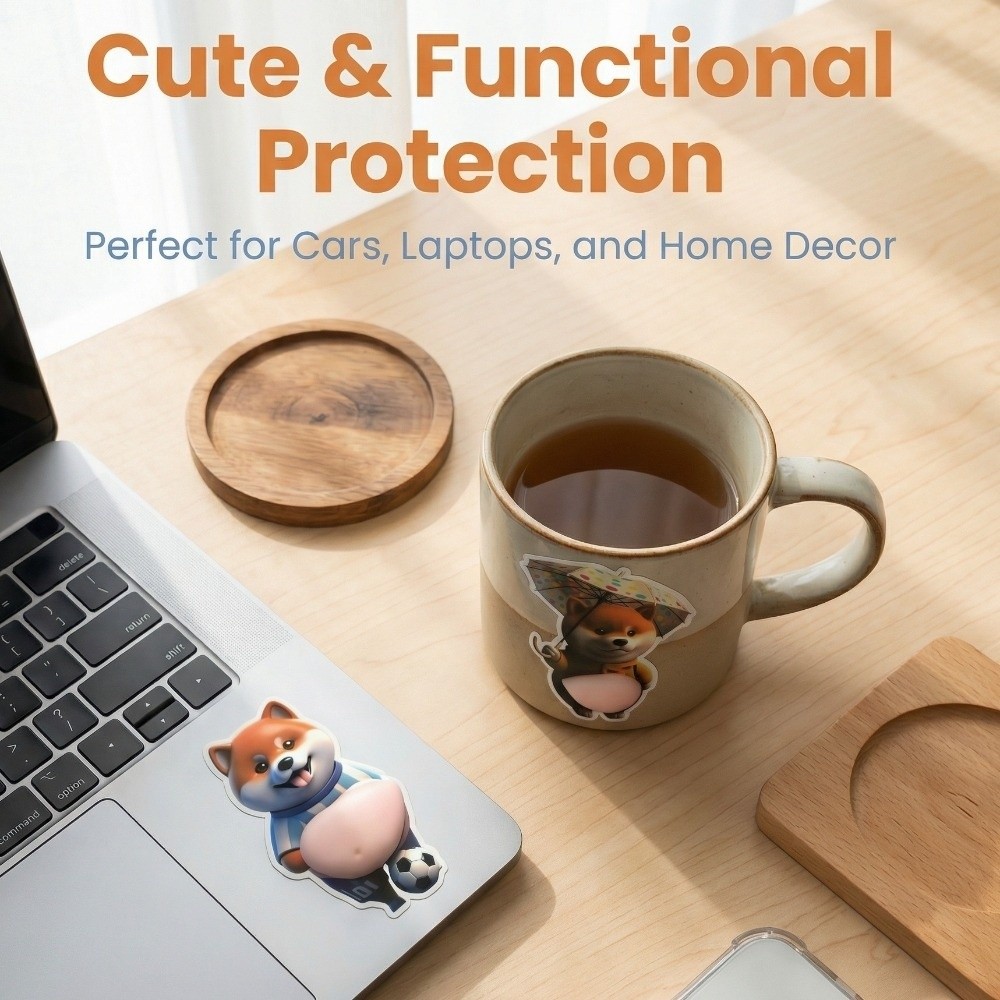 Funny 3D Soft Belly Cat Sticke - Phone Cases Funny ulasan dan harga