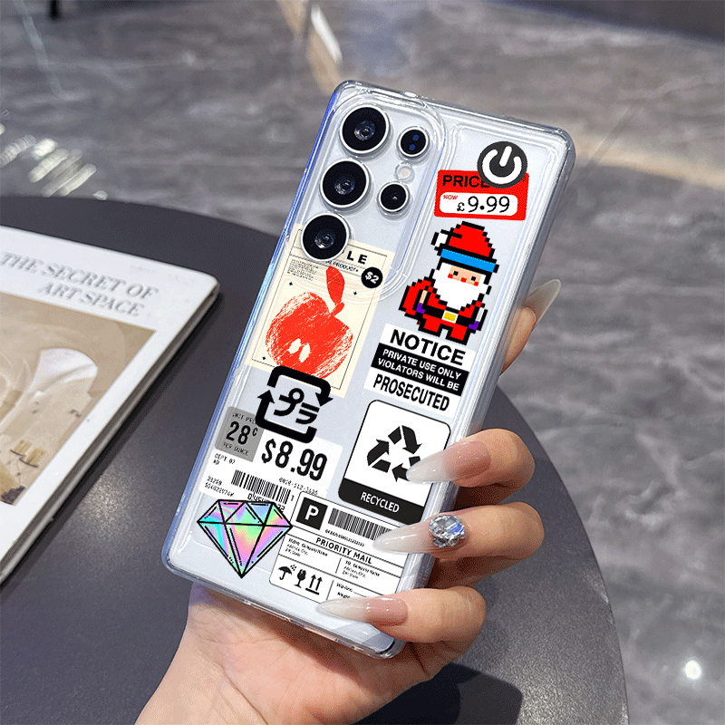 Funny Mix Labels Collage Stick - Phone Cases Funny ulasan dan harga