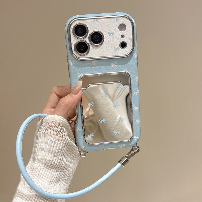Cute Bow Mirror Card Holder Ph - Phone Cases With Wallet ulasan dan harga