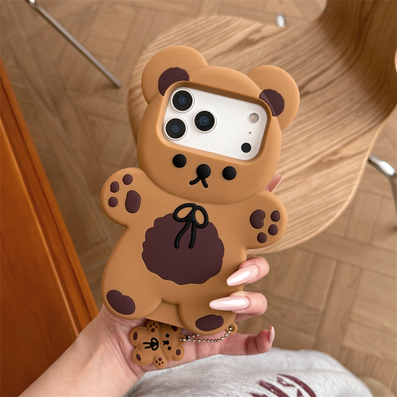 3D Cartoon Bear Soft Silicone  - Phone Cases Funny ulasan dan harga