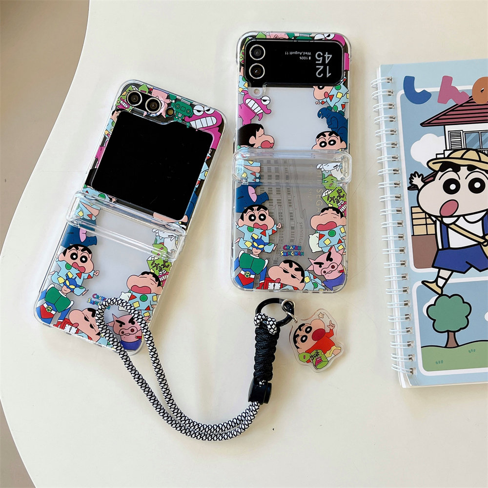 Cute Cartoon Japan Anime Crayo - Phone Cases With Wallet ulasan dan harga