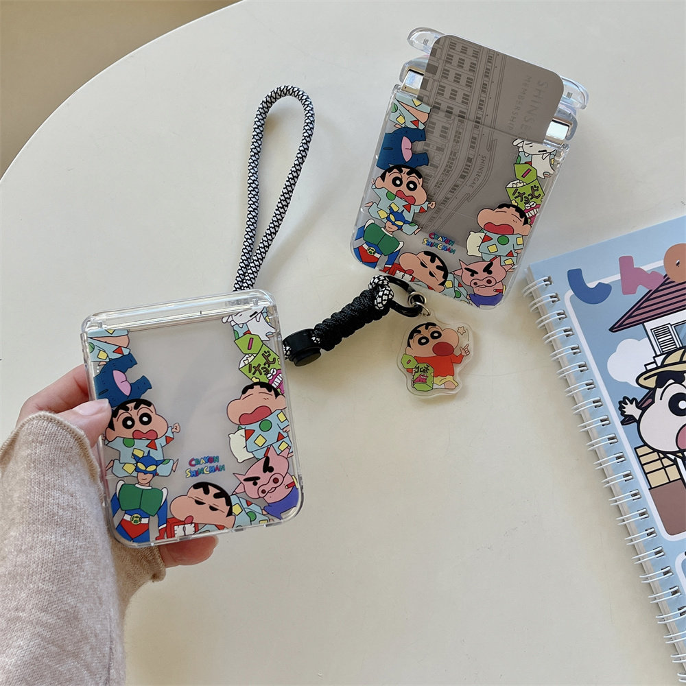 Cute Cartoon Japan Anime Crayo - Phone Cases With Wallet ulasan dan harga