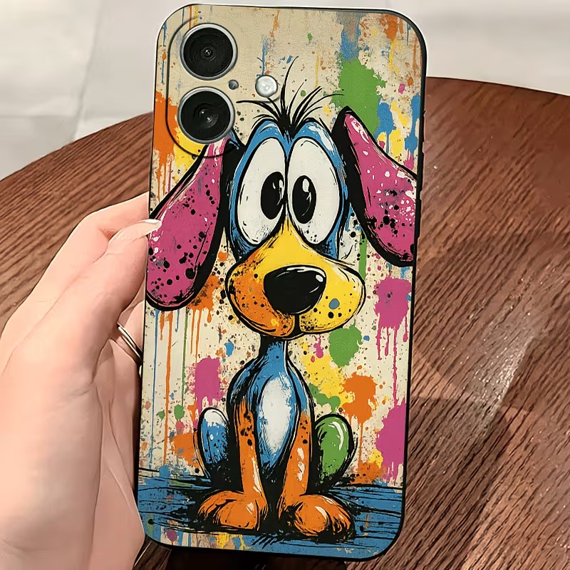 Graffiti Colored Puppy TPU Pho - Phone Cases Xs Iphone ulasan dan harga