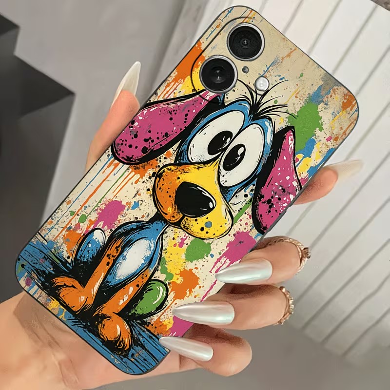 Graffiti Colored Puppy TPU Pho - Phone Cases Xs Iphone ulasan dan harga