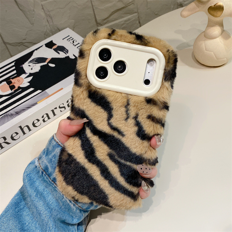 Luxury Zebra Pattern Fluffy Pl - Phone Cases Iphone 17 Pro Max ulasan dan harga