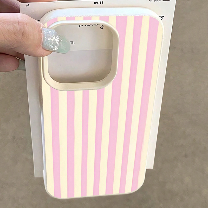 Simple Pink Vertical Striped L - Phone Cases Australia ulasan dan harga