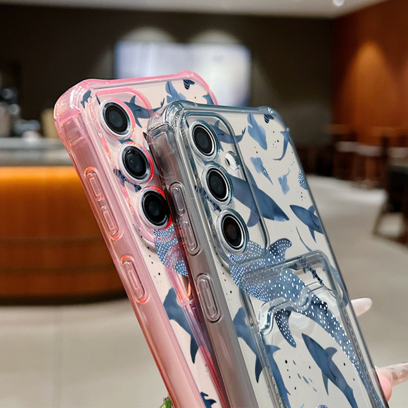 Ocean Shark Whale Phone Case F - Phone Cases With Wallet ulasan dan harga