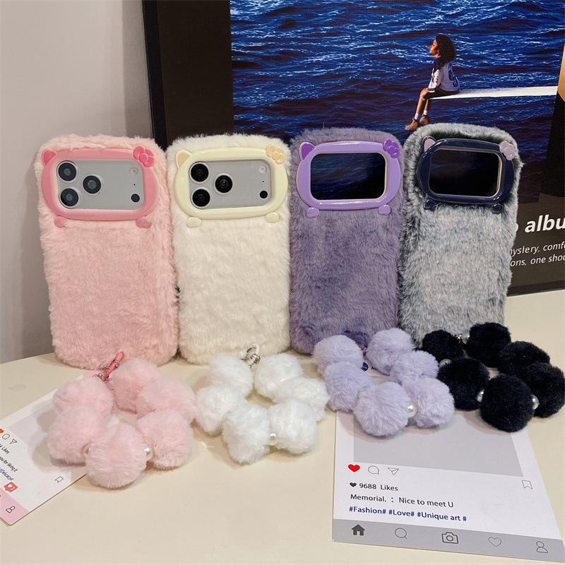 Luxury Solid Colors Furry Plus - Phone Cases Iphone 17 Pro Max ulasan dan harga