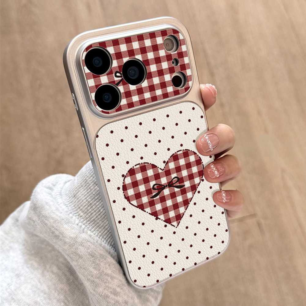 Sweet Cherry Bow Leather Phone - Phone Cases With Camera Cover ulasan dan harga