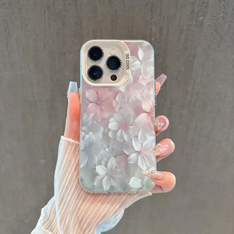 Pink Flower Case for iPhone 15 - Phone Cases Xs Iphone ulasan dan harga