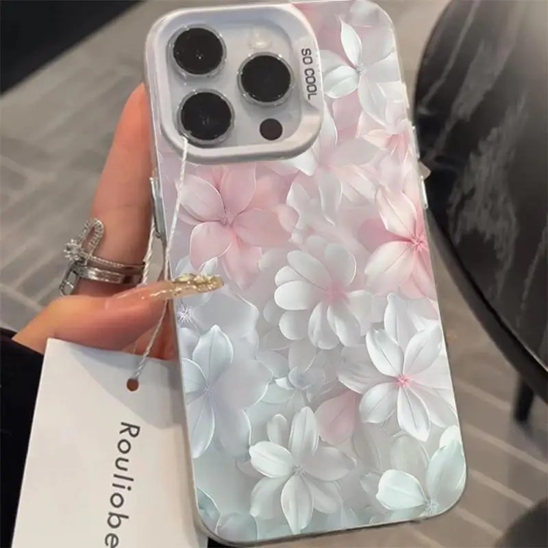 Pink Flower Case for iPhone 15 - Phone Cases Xs Iphone ulasan dan harga
