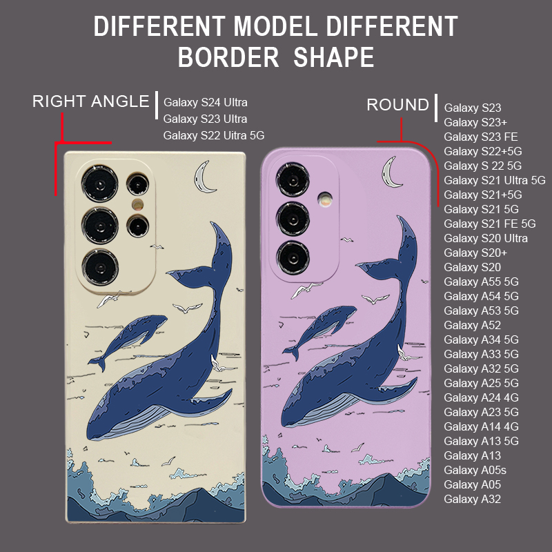 Whales Phone Case For Samsung  - Phone Cases Galaxy A17 ulasan dan harga
