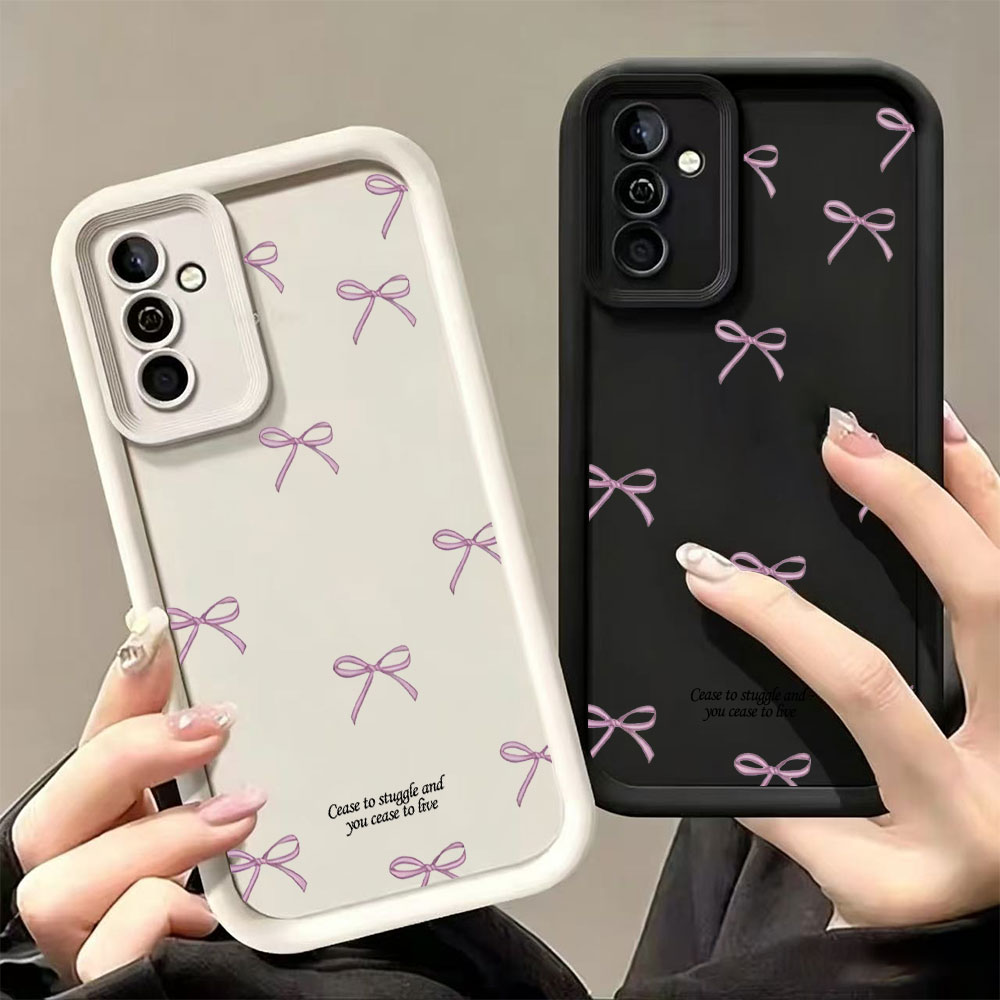 Pink Bow Print Soft TPU Phone  - Phone Cases Samsung S25 Ultra ulasan dan harga