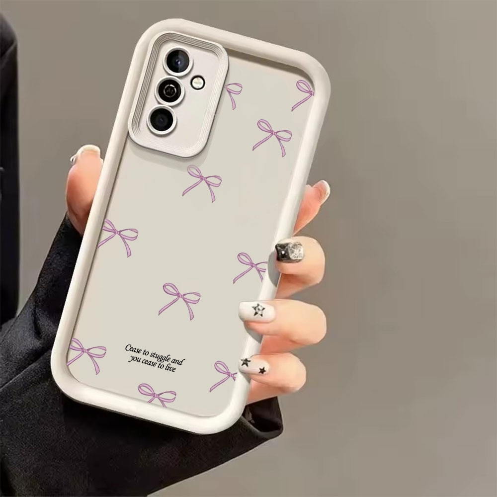 Pink Bow Print Soft TPU Phone  - Phone Cases Samsung S25 Ultra ulasan dan harga