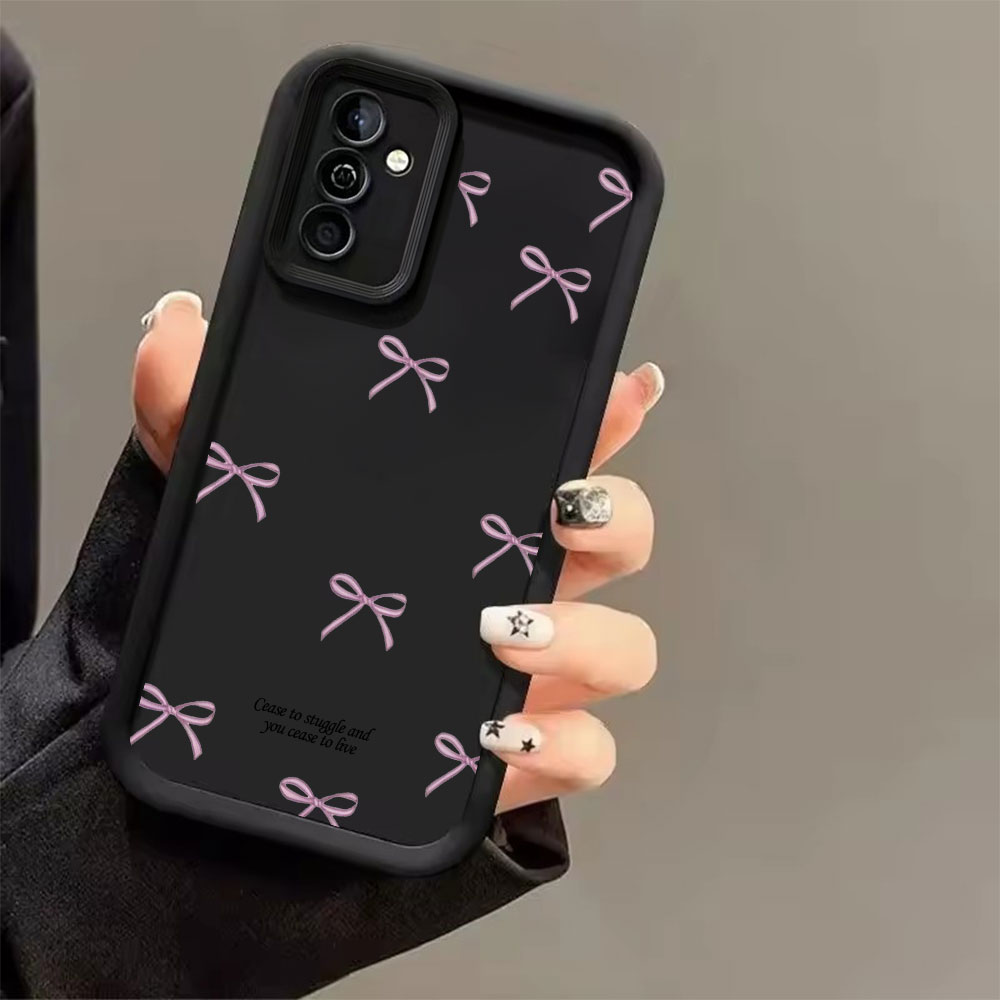 Pink Bow Print Soft TPU Phone  - Phone Cases Samsung S25 Ultra ulasan dan harga