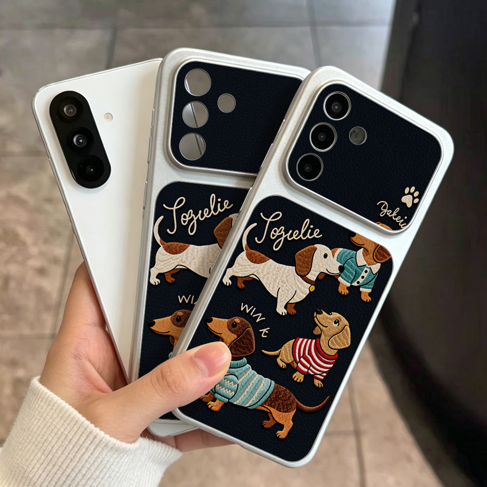 Cartoon Puppy Leather Phone Ca - Phone Cases With Camera Cover ulasan dan harga